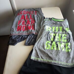 Kids Grey Graphic Tee - 'Rule The Game'